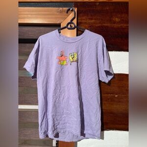 SpongeBob SquarePants Purple Tee with Character Print